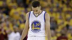 Stephen Curry z Golden State, zklamaný z vývoje finále NBA íslo pt.