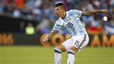 Argentinský obránce Victor Cuesta na turnaji Copa América