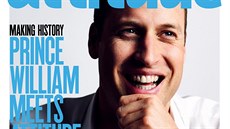 Princ William na ervencové obálce magazínu Attitude (2016)