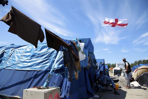 Na výsledky britského referenda ekali také uprchlíci v táboe Dungle ve...