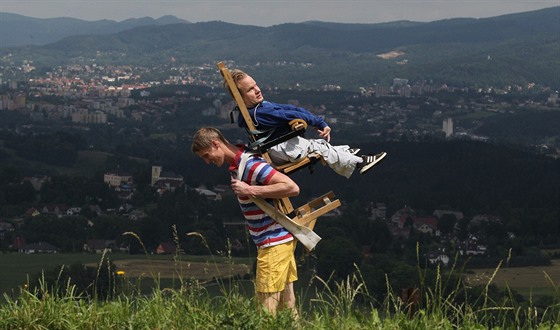 Ondej Pletil vynese na Mont Blanc vozíkáe Jakuba evíka.