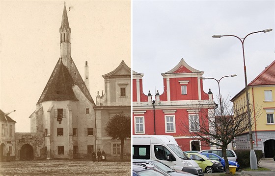 Sobslav kolem roku 1890 a v souasnosti