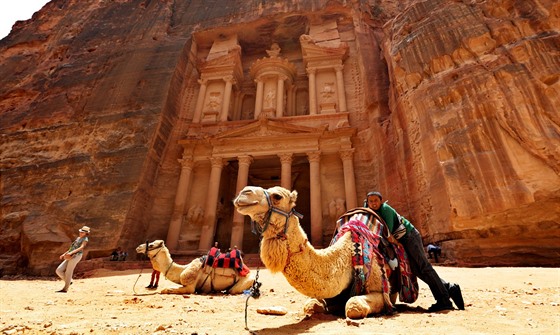 Pokladnice v jordánském skalním mst Petra