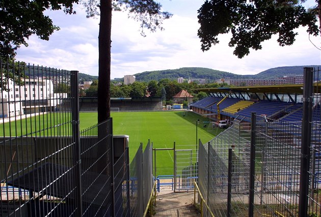 Fotbalový stadion ve Zlín.