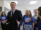 Britský premiér David Cameron agituje v Londýn za setrvání v EU. (21. ervna...