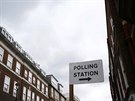 Hlasovací místnost v centru Londýna (21. ervna 2016)