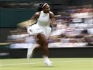 Zajímav zachycená rychlost americké tenistky Sereny Williamsové na Wimbledonu.