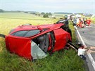�tern� nehoda u Doln�ch �edic nedaleko Holic na Pardubicku.