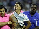 Fanouek Argentiny vbhl na hit v semifinálovém zápase Copy América proti...