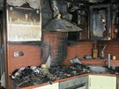 Pi poáru rodinného domu v Litovli plameny zachvátily dv místnosti a hustý...