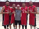 etí reprezentanti 3x3 Roman Zachrla, Pavel Bosák, Ondej Dygrýn a Jan...