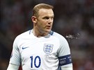 Wayne Rooney v utkání proti Islandu.