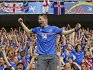 ZÁZRAK. Islanané slaví vedení svého týmu v osmifinále proti Anglii.