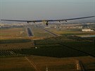 Pistání Solar Impulse 2 ve panlsku.