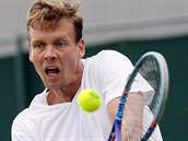 esk tenista Tom Berdych hraje v 1. kole Wimbledonu.