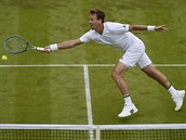 esk tenista Tom Berdych hraje v 1. kole Wimbledonu.