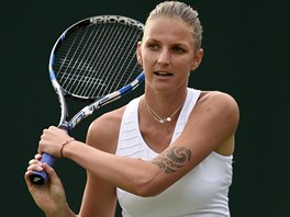 esk tenistka Karolna Plkov vyhl postup do 2. kola Wimbledonu.