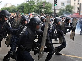 Paíané protestují proti pracovnímu zákonu. (28. ervna 2016)