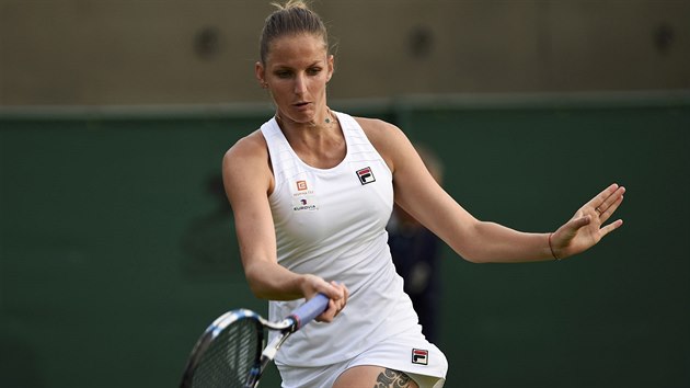 esk tenistka Karolna Plkov hraje v 1. kole Wimbledonu.