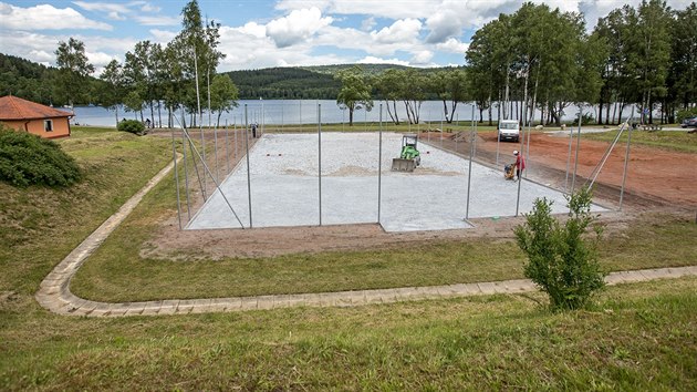 Ppravy na letn olympidu v Doln Vltavici.