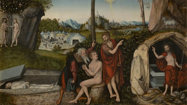 Lucas Cranach star, Zkon a milost, 1529