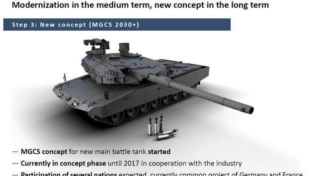 Koncept tanku MGCS z prezentace firmy Rheinmetall.