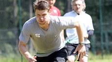 D�INA. Letní soust�ed�ní s hokejisty Sparty absolvuje také úto�ník Petr Vrána.