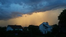Bouřkové mraky v Plzni (25. červen 2016)
