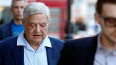 Miliardá George Soros mluvil v Londýn na akci poádané skupinou Otevené...