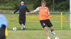 Josef Hnaní�ek na tréninku Zlína.