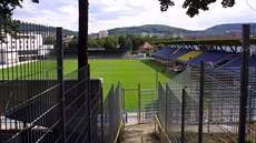 Fotbalový stadion ve Zlíně.