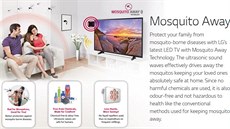 Nová televize LG Mosquito Away má odpuzovat komáry