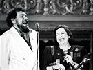 Yvonne Penosilová na koncert Waldemara Matuky v praské Lucern (1990)