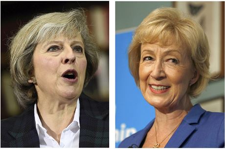 Dv kandidátky na post britské premiérky Theresa Mayová (vlevo) a Andrea...