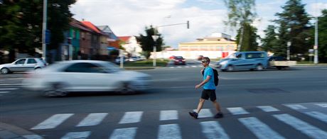 Vanurovo námstí v Hradci Králové je kvli krátkým intervalm zelené pro...