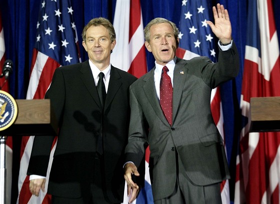Tony Blair a George W. Bush