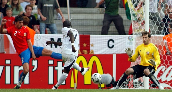 Petr Čech na mistrovství světa 2006 v Německu, v zápase proti Ghaně podal vynikající výkon, ale stejně porážce 0:2 nezabránil.