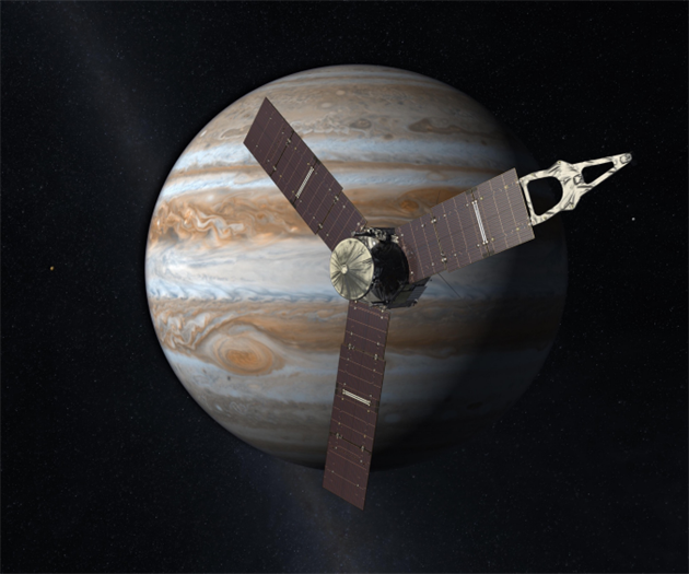 Sonda NASA dosáhla oběžné dráhy planety Jupiter. Čeká ji sebevražda