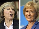 Dv kandidátky na post britské premiérky Theresa Mayová (vlevo) a Andrea...