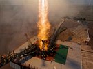 START. K Mezinárodní vesmírné stanici (ISS) odstartovala z Bajkonuru ruská...