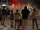 Protesty proti policejnímu násilí na ernoích v Phoenixu (8. ervence 2016)