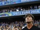 Nmecký trenér Joachim Löw pi utkání Nmecka s Francií.