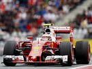 Kimi Räikkönen pi Velké cen Rakouska