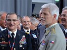 Šéf NATO Jens Stoltenberg, vrchní aliančních sil Curtis Scaparrotti a předseda...