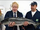 Známá fotografie z Lowestoftu - Boris Johnson se bhem kampan za brexit chystá...