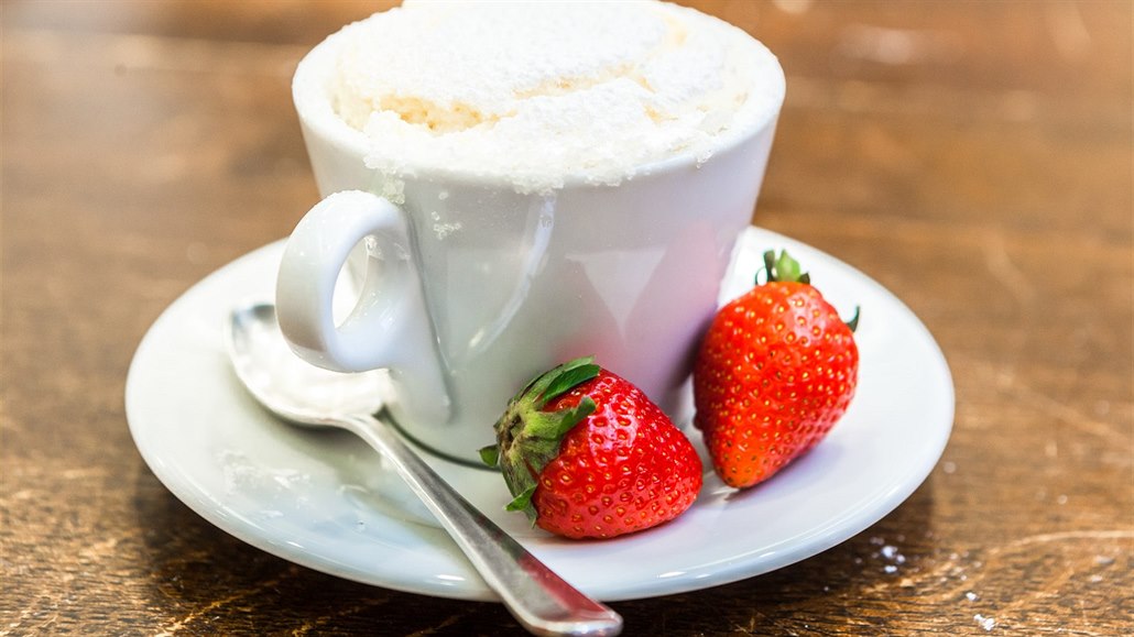 Soufflé s malinami a banány