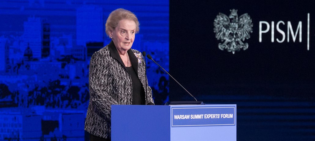 Bývalá americká ministryn� zahrani�í Madeleine Albrightová na expertní...