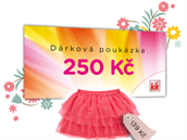 KiK dárkový poukaz v hodnotě 250,- Kč na nákup dívčího oblečení dle vlastního výběru