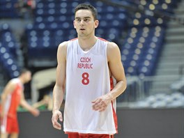 Tom Satoransk na trninku eskch basketbalist v blehradsk Kombank Aren.