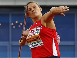 Otpaka Barbora potkov pi jednom z pokus ve finle ME v Amsterdamu.